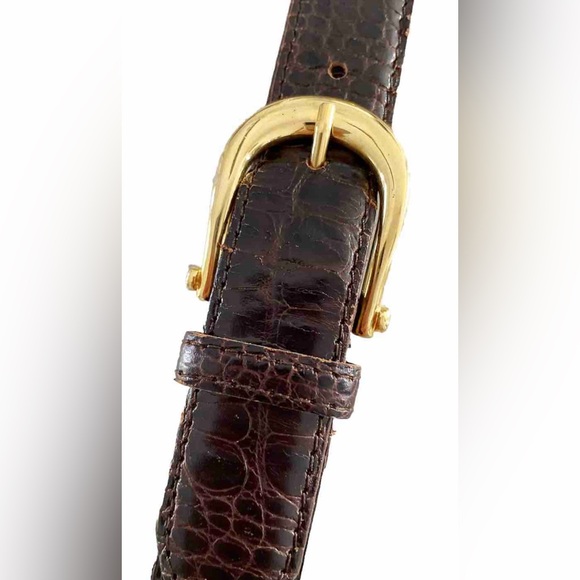 Vera Pelle Vintage Belt Genuine Leather I.DORE Made In Italy Women’s 70 - Picture 3 of 10